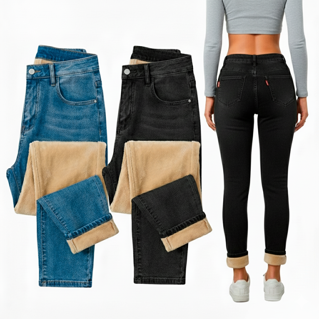 Lipojeans Thermo CozyFleece Set [Blue & Black Bundle]